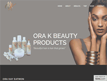 Tablet Screenshot of orakbeauty.com